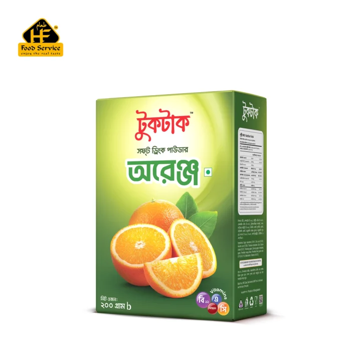 অরেঞ্জ সফট ড্রিংক পাউডার । Orange Soft Drink Powder