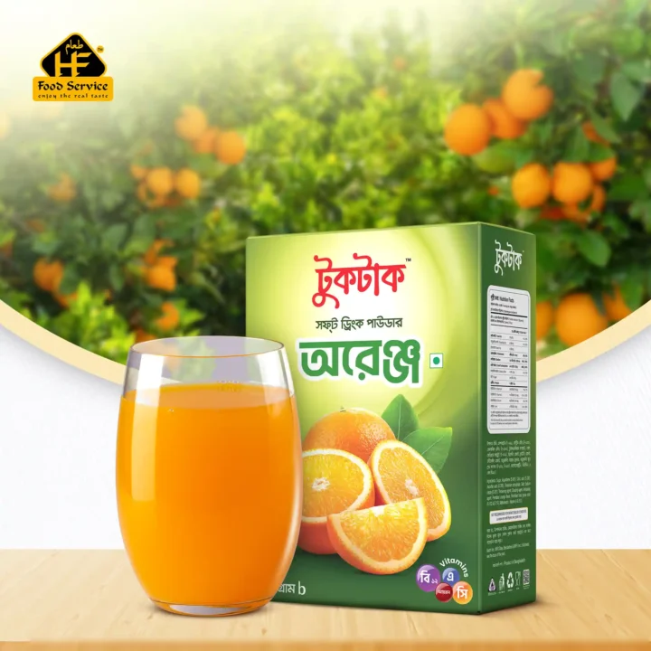 অরেঞ্জ সফট ড্রিংক পাউডার । Orange Soft Drink Powder - ২০০ গ্রাম - Image 2